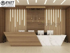 Hotelowe dekoracyjne drewniane panele ścienne